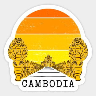 Angkor Thom Majesty: Cambodia's Ancient Wonder - Yellow Edition Sticker